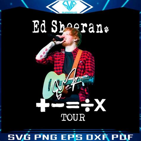 Ed Sheeran Concert Png Silhouette Sublimation Files