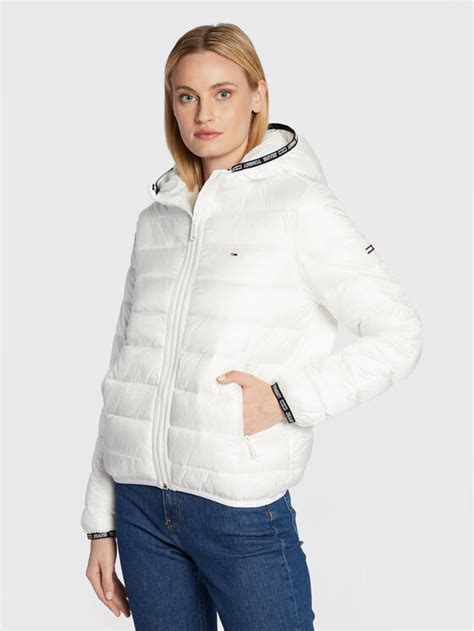 Tommy Jeans Daunenjacke Quilted Tape Dw Dw Wei Relaxed Fit