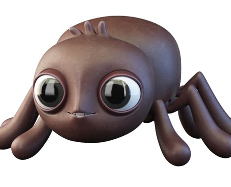 Cartoon Spider Character - FlippedNormals