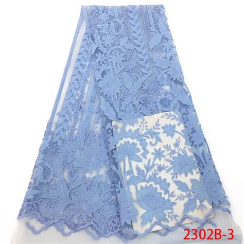 2018 Latest Embroidery French Nigerian Laces Fabrics High Quality Tulle African Laces Fabric