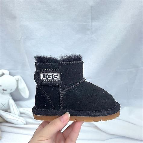 Peau De Mouton Et Laine Velcro Tout En Un Bottes De Neige Chaudes Et