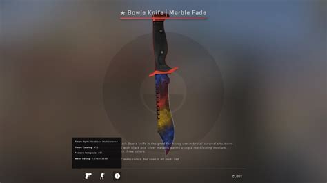 Bowie Knife Marble Fade Csgo Video Gaming Gaming Accessories In Game