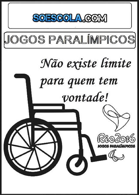 jogos paralimpicos 2016 frase imprimir SÓ ESCOLA