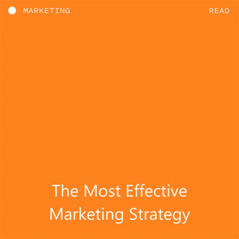 The Most Effective Marketing Strategy Sarah Vo