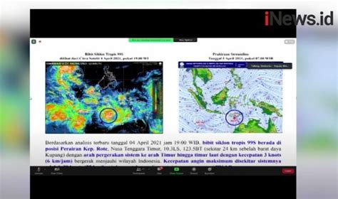 Siklon Tropis Seroja BMKG Minta Warga NTT Waspadai Potensi Gelombang