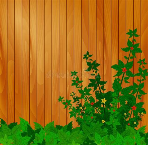 Garden background vector stock vector. Illustration of wooden - 124941863