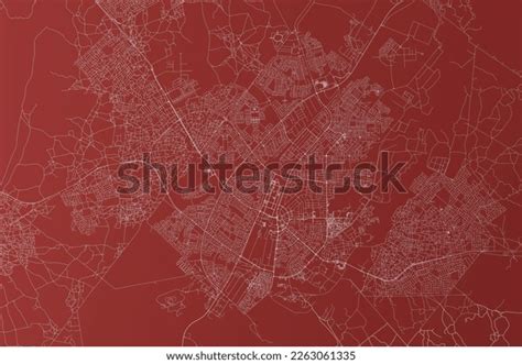 Stylized Map Streets Gaborone Botswana Made Stock Illustration ...