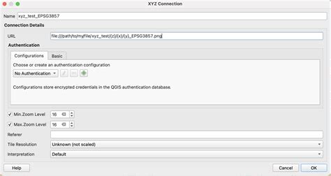 Qgis Create An Xyz Tile Using A Wms Connection Geographic