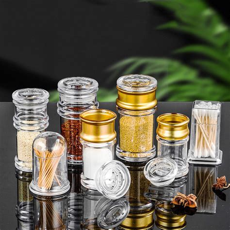 Toothpick Holder Acrylic Ps Transparent Plastic Pepper Bottle