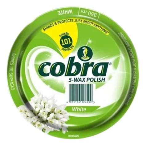 Cobra 5-Wax Polish White 350ml - Superb Hyper
