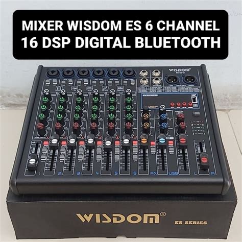 Jual WISDOM Mixer ES 6 Channel Digital Mikser ES6 Usb Bluetooth