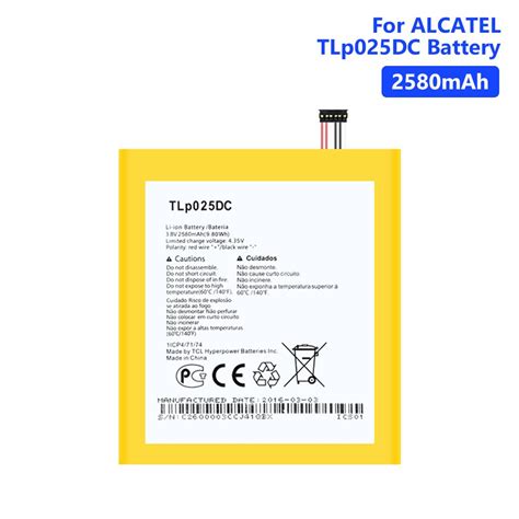 Buy Mah Tlp Dc Battery For Alcatel Onetouch Pixi Ot A