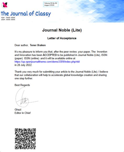 Letter Of Acceptance Ojs 3 Plugin Documentation