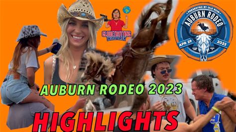 Auburn Rodeo 2023 Highlights Bull Riding A Slap Off Cody Johnson