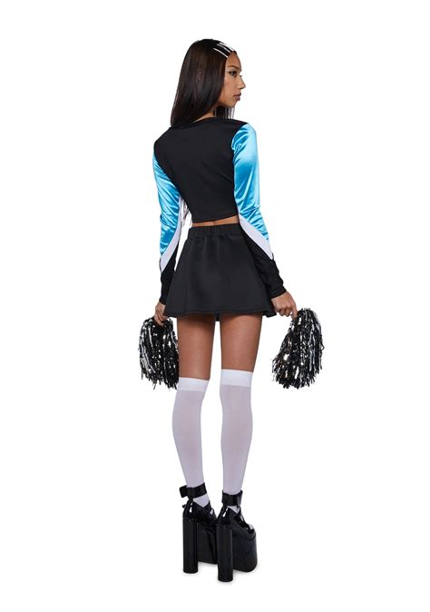 Euphoria Cheerleading Costume Blue Black Dolls Kill