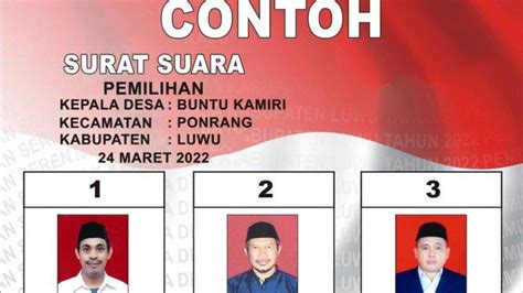 Selain Buntu Kamiri Hasil Pilkades Tallang Bulawang Di Luwu Juga