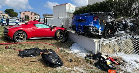 Ferrari 2025 Crash Scene Neil Lambert