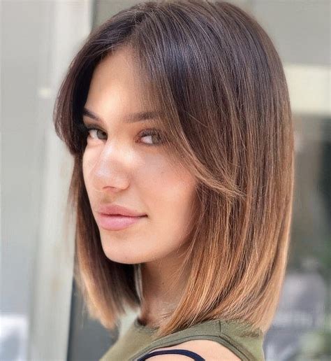 Long Layered Bob With Side Bangs