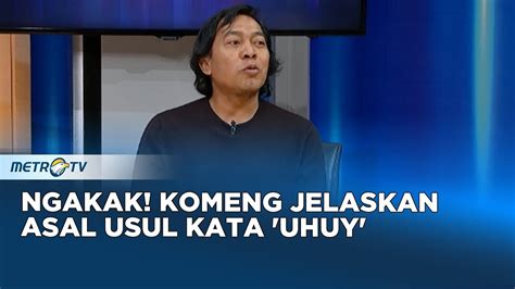 Uhuy Jadi Jargon Yang Lekat Dengan Komeng Ternyata Berawal Dari Sini