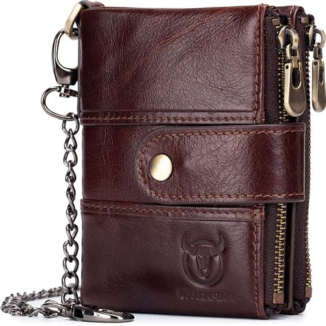 Amazon BULLCAPTAIN Genuine Leather Men Wallet With Anti Theft