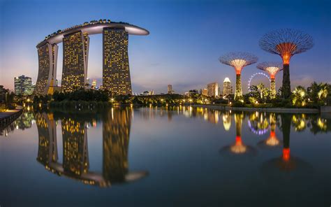 Stunning Hd Wallpaper Of Marina Bay Sands Singapore