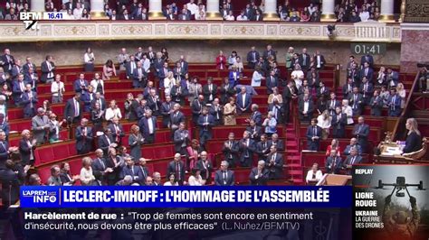 L Assembl E Nationale Rend Hommage Fr D Ric Leclerc Imhoff Un An