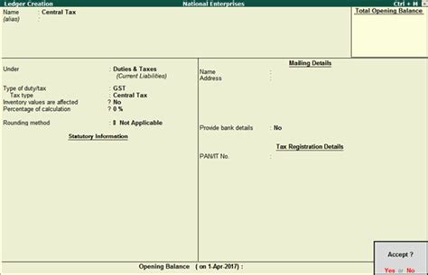 How To Create GST Ledgers In Tally ERP 9 Tally FAQ News