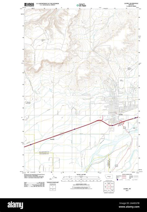 Map of laurel montana hi-res stock photography and images - Alamy