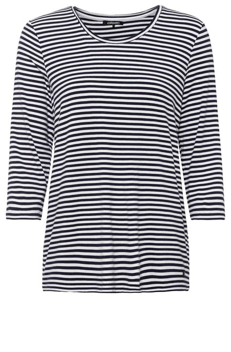 Olsen Power Navy Striped Jersey Top T Shirts And Tops From Shirt Sleeves Uk