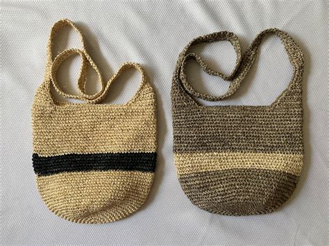 Handwoven Natural Abaca Fiber Summer Shoulder Bag Etsy