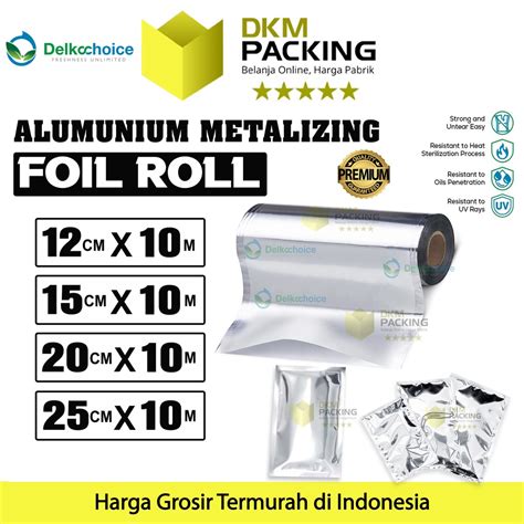 Jual Food Grade Sachet Alumunium Metalizing Foil Roll Kemasan Saset