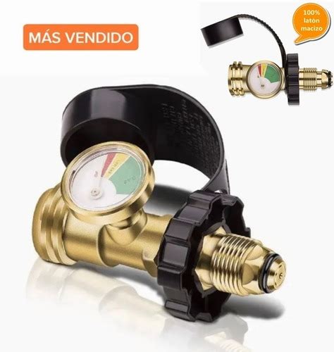 Man Metro Medidor Regulador Adaptador Para Tanque De Gas Lp Meses Sin