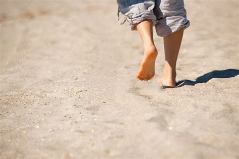 Walk Barefoot On Hot Sand — Stock Photo © Yarygin 9784498