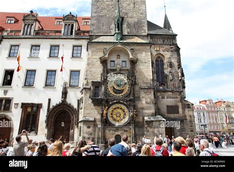 Prague, The Astronomical Clock . (Orioj) Czech Republic Stock Photo - Alamy