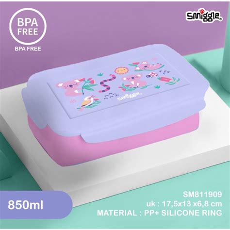 Jual Smiggle Lunchbox Kotak Makan Tenny Tiny Square Sekat Sekat