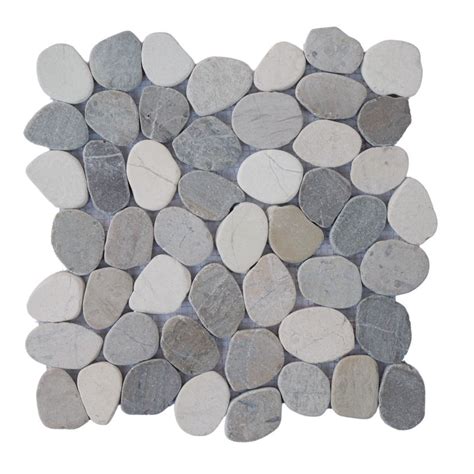 B O I Hawaii 12 X 12 Natural Stone Pebbles Mosaic Wall And Floor Tile Wayfair