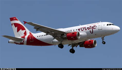 C GBIJ Airbus A319 114 Air Canada Rouge Fabrizio Gandolfo JetPhotos