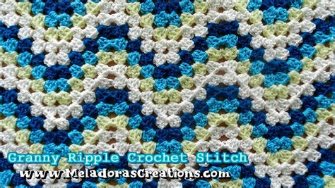 Granny Ripple Crochet Stitch Free Crochet Pattern And Tutorial Meladoras Creations