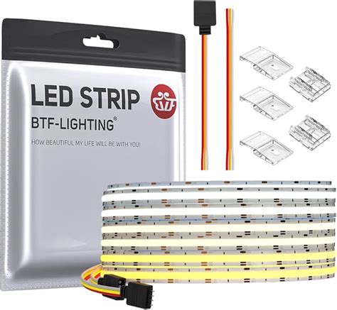 BTF LIGHTING FCOB COB CCT Tira LED Flexible De Alta Densidad De 16 4