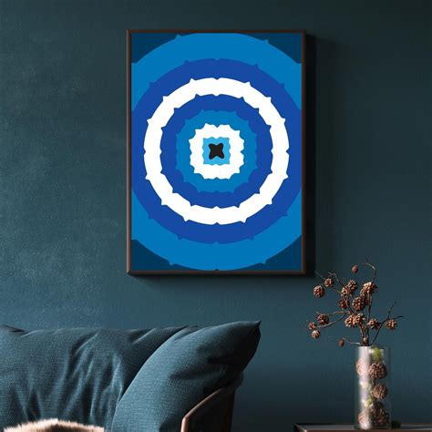 Evil Eye, Wall Art, Blue Evil Eye, Digital Download, Greek Evil Eye ...