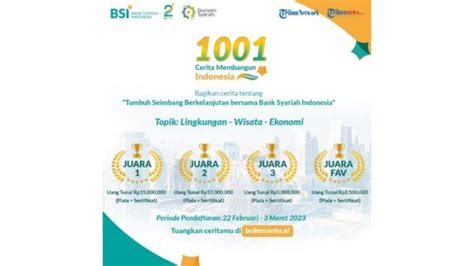 Ada Hadiah Senilai Jutaan Rupiah Bsi Gelar Kompetisi Literasi