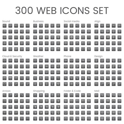 Vector set of website icons - Download Free Vectors, Clipart Graphics ...