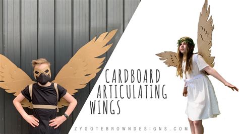 How To Make Cardboard Articulating Wings YouTube