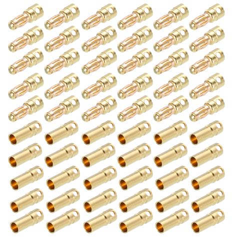 30 Pairs Banana Plugs Connector 3 5mm Male Female Banana Plug For Wire