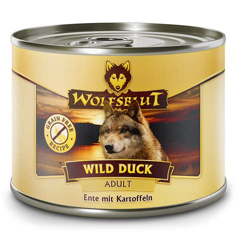 Wolfsblut Wild Duck Ente Mit Kartoffeln Adult Nassfutter 24 X 200 G