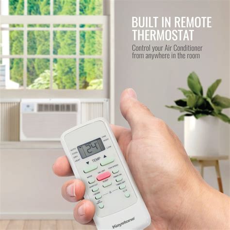 Keystone 350 Sq Ft Window Air Conditioner With Heater With Remote 115 Volt 8000 Btu Ksthw08a