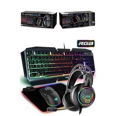 Pack Gamer Spirit Of Gamer Pro Mk Souris Rgb Clavier Rgb Tapis