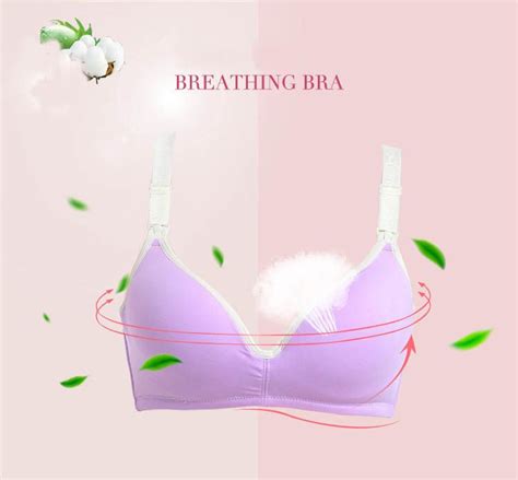 2020 New Breast Feeding Bra Cotton Maternity Bras Prevent Sagging For