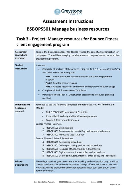 Solution Bsbops Assessment Instructions V Studypool