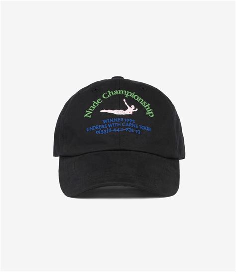 Shop Carne Bollente Nude Championship Cap Black At Itk Online Store